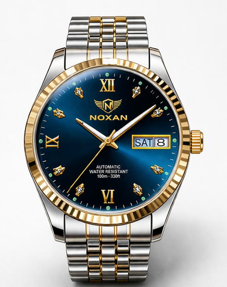 Men's Quartz Smart Watch Noxan Luxury Automatic Waterproof Watches Stainless Steel Trap - Image 4