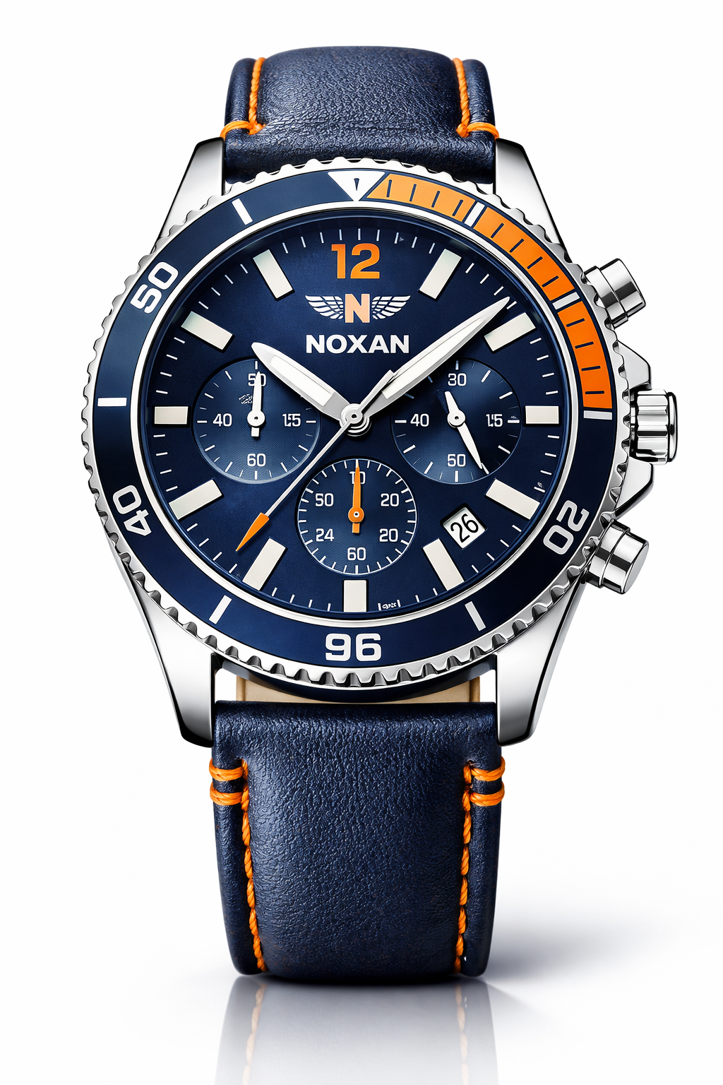 Blue Dial Luxury Watch With Stylish Blue Strap For Men