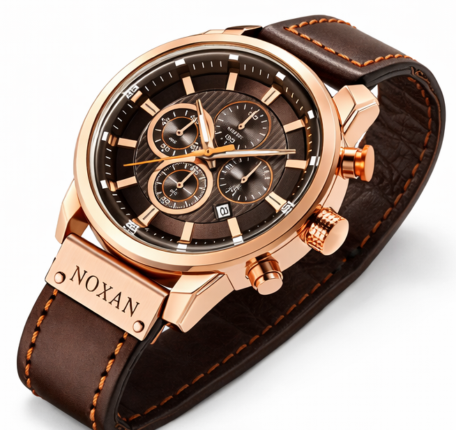 Brown Luxury Watch With Stylish Design For Men - Image 2