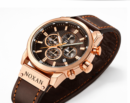 Brown Luxury Watch With Stylish Design For Men - Image 3