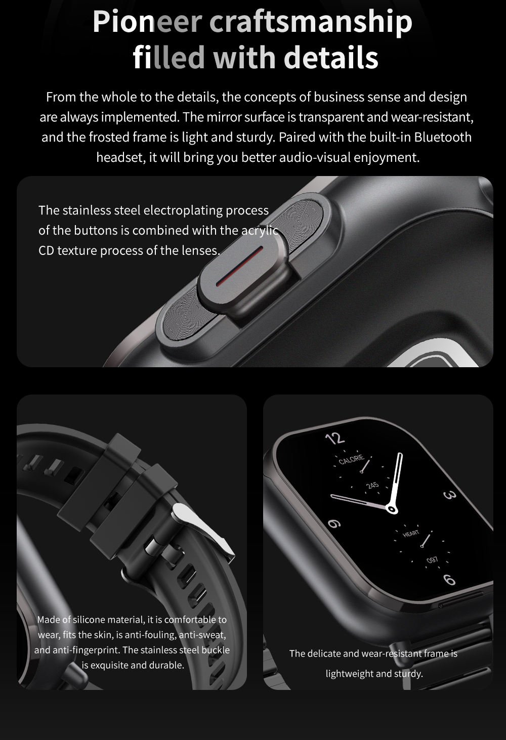 2025 Smart Watch D8E BT Call Music Smart Watch with Earbuds Heart Rate Monitoring Multi-locomotion Games Wearable Devices - Image 4