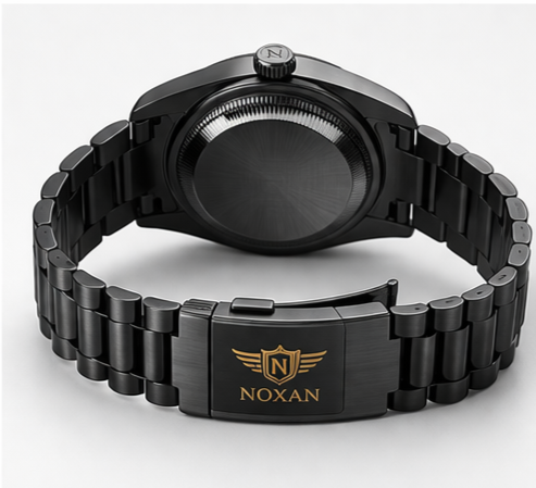 Green Dial Luxury Watch With Stylish Black Strap For Men - Image 5
